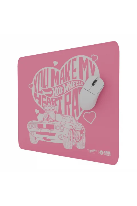 Hawk Hot Wheels Heart Race 45x40 2mm Mouse Pad gorsel buton 1