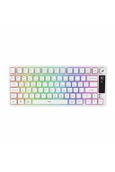 HK255 Membrane LCD RGB Kablosuz/Bluetooth Beyaz %75 Türkçe Gaming Oyuncu Klavye