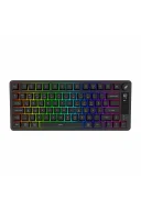 HK255 Membrane LCD RGB Kablosuz/Bluetooth Siyah %75 Türkçe Gaming Oyuncu Klavye