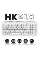 HK210 Membrane Rainbow Type C Kablolu Beyaz Full Türkçe Gaming Oyuncu Klavye