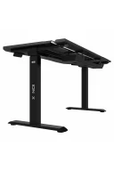ION X Çift Motorlu Yükseklik Ayarlı 140x70 Siyah Renk Çalışma ve Oyuncu Masası