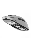 HM420 4K Hz 26000 DPI Tri-Mode Kablosuz/Bluetooth Şarj Standlı Beyaz Gaming Oyuncu Mouse