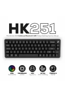 HK251 Membrane RGB Kablosuz/Bluetooth Siyah %65 Türkçe Gaming Oyuncu Klavye