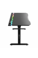 ION X Çift Motorlu Yükseklik Ayarlı RGB 160x80 Siyah Renk Çalışma ve Oyuncu Masası