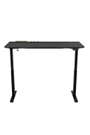 ION X Çift Motorlu Yükseklik Ayarlı RGB 160x80 Siyah Renk Çalışma ve Oyuncu Masası