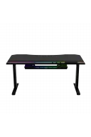 ION X Çift Motorlu Yükseklik Ayarlı RGB 160x80 Siyah Renk Çalışma ve Oyuncu Masası