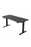 ION X Çift Motorlu Yükseklik Ayarlı RGB 160x80 Siyah Renk Çalışma ve Oyuncu Masası