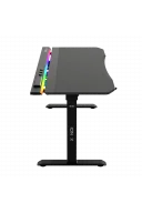 ION X Çift Motorlu Yükseklik Ayarlı RGB 160x80 Siyah Renk Çalışma ve Oyuncu Masası