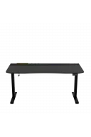 ION X Çift Motorlu Yükseklik Ayarlı RGB 160x80 Siyah Renk Çalışma ve Oyuncu Masası