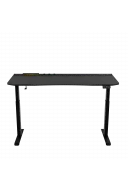 ION X Çift Motorlu Yükseklik Ayarlı RGB 160x80 Siyah Renk Çalışma ve Oyuncu Masası