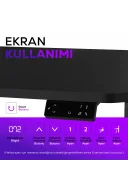 ION X Çift Motorlu Yükseklik Ayarlı RGB 160x80 Siyah Renk Çalışma ve Oyuncu Masası