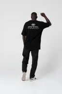 Across The World Oversize Siyah T-Shirt
