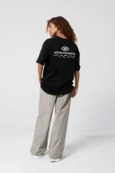 Across The World Oversize Siyah T-Shirt