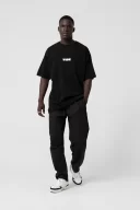Across The World Oversize Siyah T-Shirt