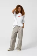 Fish Oversize Beyaz T-Shirt