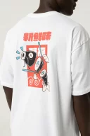 Fish Oversize Beyaz T-Shirt