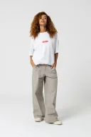 Fish Oversize Beyaz T-Shirt