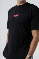 Fish Oversize Siyah T-Shirt