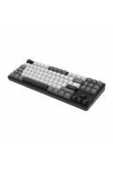 HK220 Membrane RGB Kablosuz/Bluetooth Siyah Beyaz TKL Türkçe Gaming Klavye