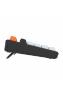 HK258 Membrane LCD RGB Kablosuz/Bluetooth Siyah Turuncu Full Türkçe Gaming Oyuncu Oyuncu Klavye