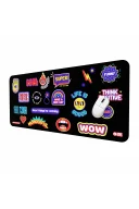 Hawk Stickers 90x40 Mouse Pad