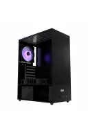 HC310 600W RGB Mesh Micro ATX Mini Tower Siyah Gaming Oyuncu Kasa