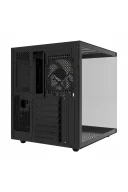 HC510 650W 80+ Bronze ARGB Akvaryum ATX Mid Tower Siyah Gaming Kasa