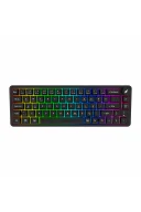 HK251 Membrane RGB Kablosuz/Bluetooth Siyah %65 Türkçe Gaming Oyuncu Klavye
