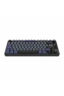 HK255 Membrane LCD RGB Kablosuz/Bluetooth Gri Mor %75 Türkçe Gaming Oyuncu Klavye