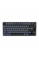 HK255 Membrane LCD RGB Kablosuz/Bluetooth Gri Mor %75 Türkçe Gaming Oyuncu Klavye
