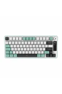 HK255 Membrane LCD RGB Kablosuz/Bluetooth Gri Yeşil %75 Türkçe Gaming Oyuncu Klavye