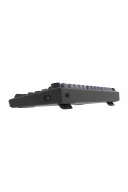 HK255 Membrane LCD RGB Kablosuz/Bluetooth Gri Mor %75 Türkçe Gaming Oyuncu Klavye