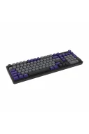 HK258 Membrane LCD RGB Kablosuz/Bluetooth Gri Mor Full Türkçe Gaming Oyuncu Klavye