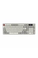 HK258 Membrane LCD RGB Kablosuz/Bluetooth Kırmızı Haki Full Türkçe Gaming Oyuncu Klavye