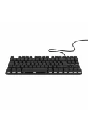 HK410 Mekanik Kırmızı Switch 19 Mod RGB Kablolu Siyah TKL Türkçe Gaming Klavye