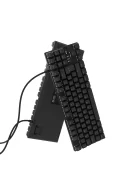 HK410 Mekanik Mavi Switch 19 Mod RGB Kablolu Siyah TKL Türkçe Gaming Klavye