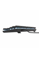 HK410 Mekanik Mavi Switch 19 Mod RGB Kablolu Siyah TKL Türkçe Gaming Klavye