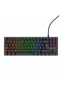 HK410 Mekanik Mavi Switch 19 Mod RGB Kablolu Siyah TKL Türkçe Gaming Oyuncu Klavye