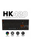 HK420 Mekanik Switch RGB Tri-Mode Kablosuz/Bluetooth TKL Gaming Klavye