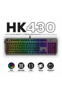 HK430 Mekanik Kırmızı Switch RGB Kablolu Metal Kasa Full Gaming Oyuncu Klavye
