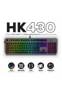 HK430 Mekanik Mavi Switch RGB Kablolu Metal Kasa Full Gaming Oyuncu Klavye