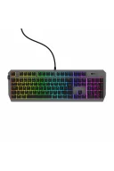 HK430 Mekanik Mavi Switch RGB Kablolu Metal Kasa Full Gaming Oyuncu Klavye