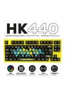 HK440 Hall Effect Manyetik Switch Rapid Trigger Sonic RGB 1k Hz 1 Ms Kablolu %75 Gaming Klavye