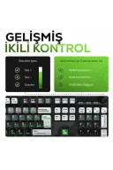 HK510 Mekanik Prelubed Switch RGB Tri-Mode Kablosuz/Bluetooth Full Türkçe Gaming Klavye