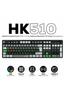 HK510 Mekanik Prelubed Switch RGB Tri-Mode Kablosuz/Bluetooth Full Türkçe Gaming Klavye