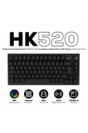 HK520 Mekanik Prelubed Switch RGB Tri-Mode Kablosuz/Bluetooth %75 Full Türkçe Gaming Klavye