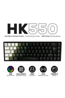 HK550 Hall Effect Manyetik Switch Rapid Trigger RGB 1k Hz 1 Ms Kablolu %65 Gaming Klavye