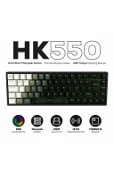 HK550 Hall Effect Manyetik Switch Rapid Trigger RGB 1k Hz 1 Ms Kablolu %65 Gaming Klavye