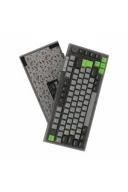 HK610 Gateron Switch RGB LCD Tri-Mode Kablosuz/Bluetooth %75 Gaming Oyuncu Klavye