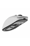 HM420 4K Hz 26000 DPI Tri-Mode Kablosuz/Bluetooth Şarj Standlı Beyaz Gaming Oyuncu Mouse